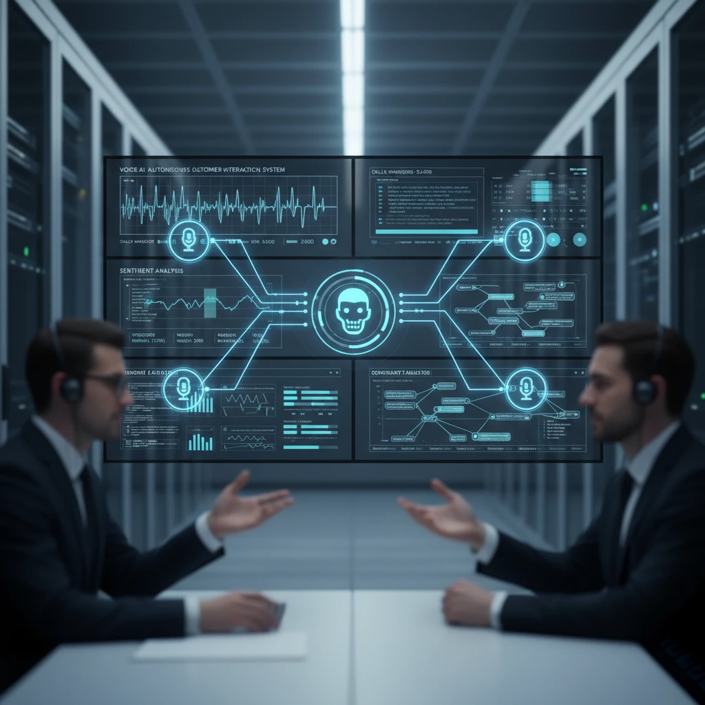 Voice AI agent handles customer calls in the background.